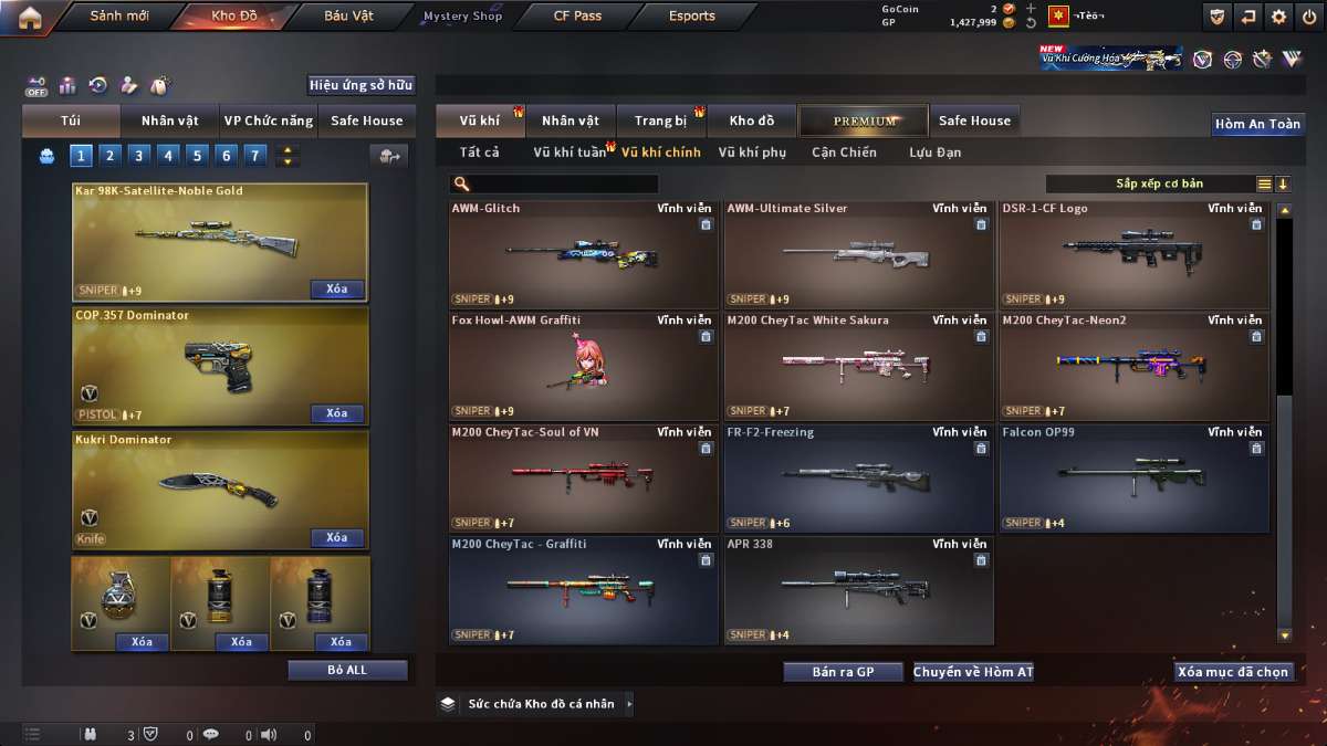 shop acc cf uy tin gia re